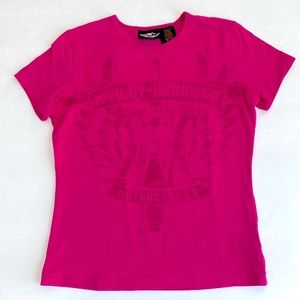 Harley Davidson Ladies Pink T-Shirt Size Small